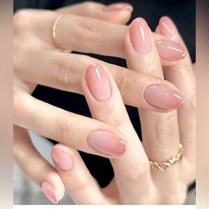 Makeup | Shortmedium Press On Nails Set Of 24 In A Nude Light Pinkish